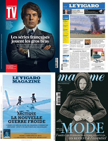 Pack Le Figaro et ses 3 suppléments - Vendredi 25 Août 2023