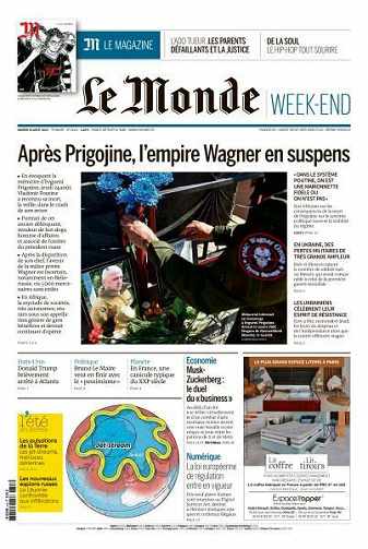Le Monde du Samedi 26 Août 2023