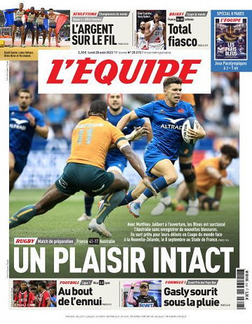 L’equipe du Lundi 28 Août 2023