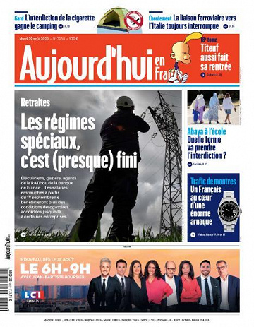Aujourd’hui en France - 29 Août 2023