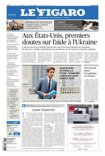 Le Figaro du Mardi 29 Août 2023