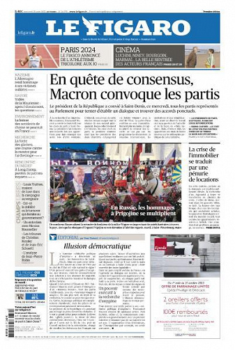 Le Figaro du Mercredi 30 Août 2023