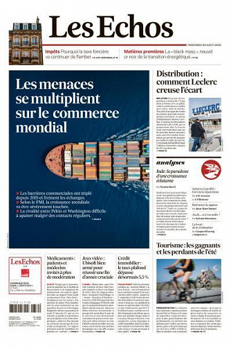 Les Echos du Mercredi 30 Août 2023