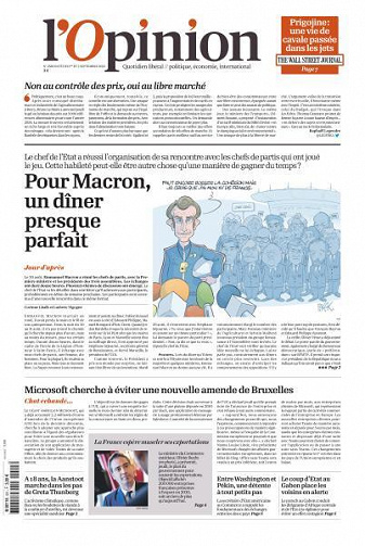L’Opinion - 1-2 Septembre 2023