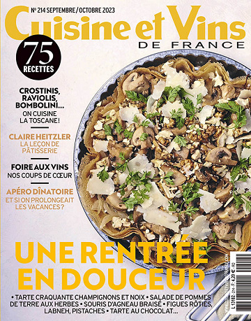Cuisine et Vins de France - Septembre-Octobre 2023