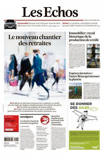 Les Echos du Mardi 5 Septembre 2023