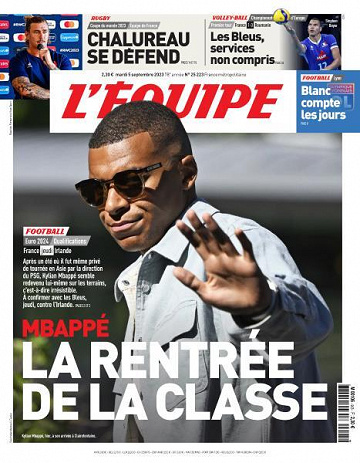 L’equipe du Mardi 5 Septembre 2023