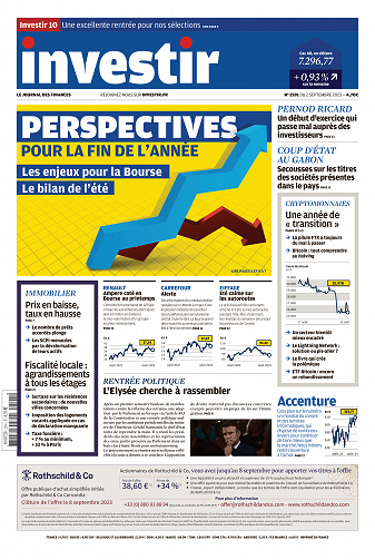 Investir N 2591 Du 02 Septembre 2023