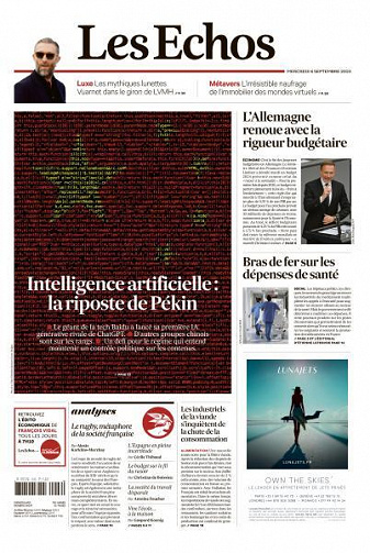 Les Echos du Mercredi 6 Septembre 2023