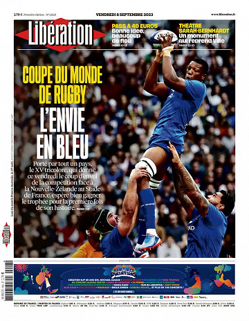 Libération du Vendredi 8 Septembre 2023