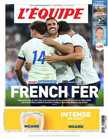 L’equipe du Samedi 9 Septembre 2023