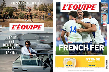 Pack L’Equipe + L’Equipe Magazine - 9 Septembre 2023