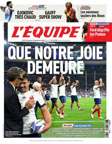 L’equipe du Dimanche 10 Septembre 2023