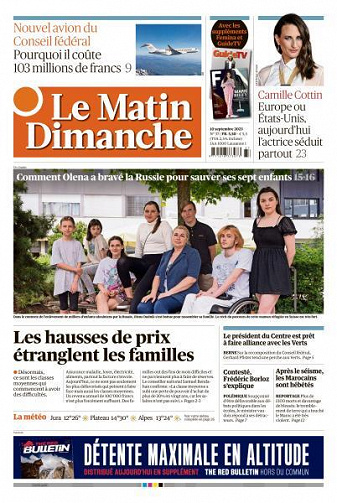 Le Matin Dimanche - 10 Septembre 2023
