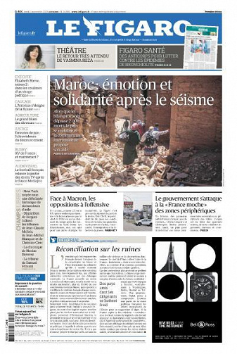 Le Figaro du Lundi 11 Septembre 2023