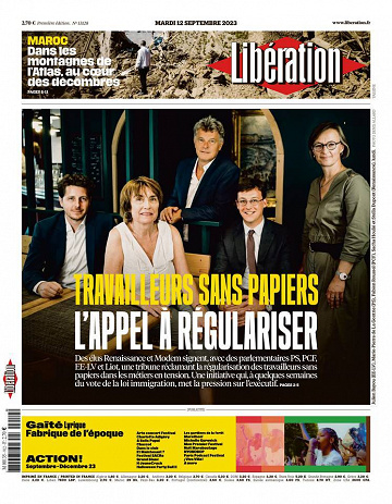 Libération du Mardi 12 Septembre 2023