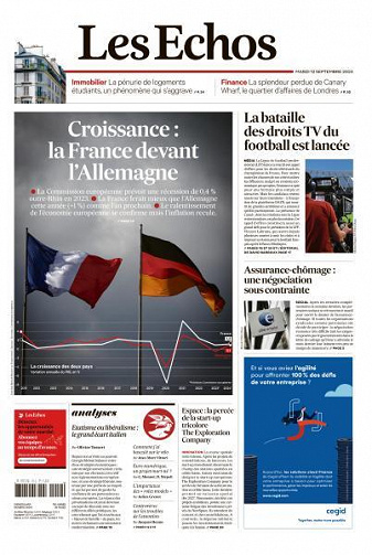 Les Echos du Mardi 12 Septembre 2023