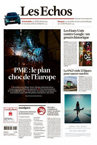 Les Echos du Mercredi 13 Septembre 2023