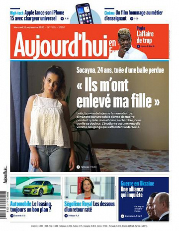 Aujourd’hui en France - 13 Septembre 2023
