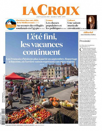 La Croix - 14 Septembre 2023
