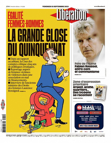 Libération du Vendredi 15 Septembre 2023