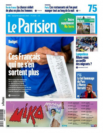 Le Parisien - 16 Septembre 2023