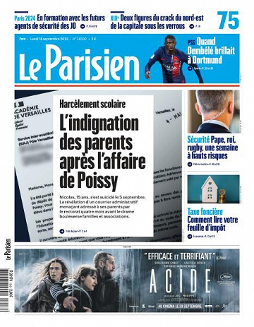 Le Parisien - 18 Septembre 2023