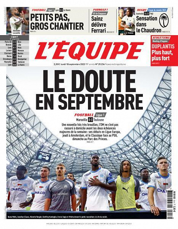 L’equipe du Lundi 18 Septembre 2023