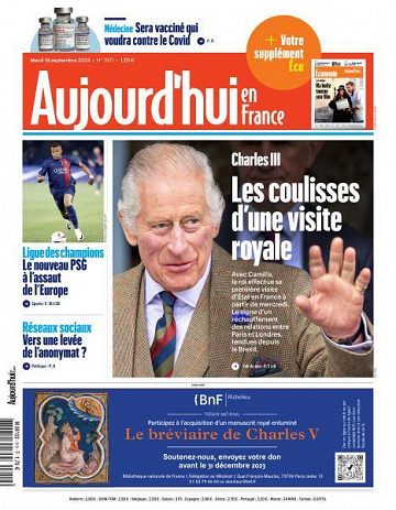 Aujourd’hui en France - 19 Septembre 2023