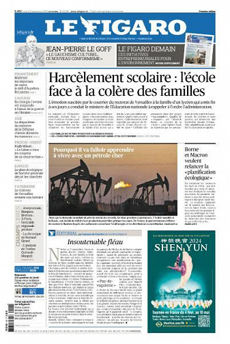Le Figaro du Mardi 19 Septembre 2023