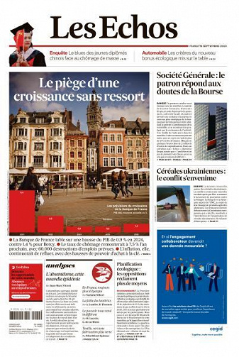 Les Echos du Mardi 19 Septembre 2023