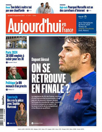 Aujourd’hui en France - 23 Septembre 2023