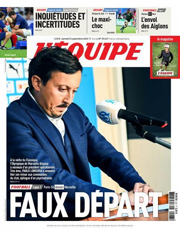 L’equipe du Samedi 23 Septembre 2023