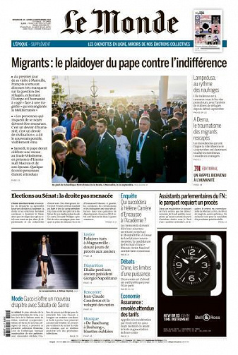 Le Monde du Dimanche 24 et Lundi 25 Septembre 2023