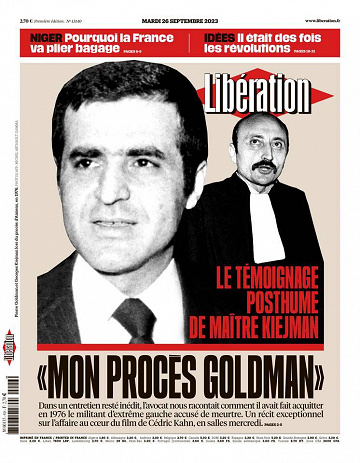 Libération du Mardi 26 Septembre 2023