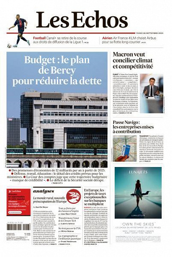Les Echos du Mardi 26 Septembre 2023