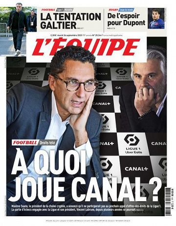 L’equipe du Mardi 26 Septembre 2023