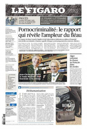 Le Figaro du Mercredi 27 Septembre 2023