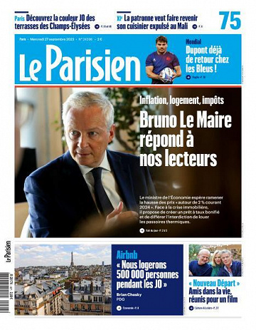Le Parisien - 27 Septembre 2023