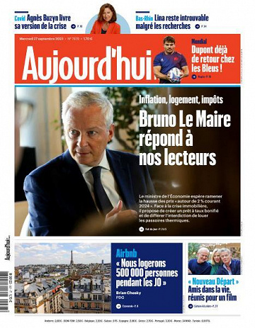 Aujourd’hui en France - 27 Septembre 2023