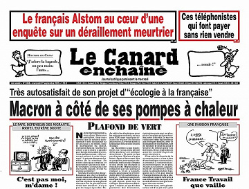Le Canard Enchaîné Du Mercredi 27 Septembre 2023