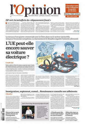 L’Opinion - 27 Septembre 2023
