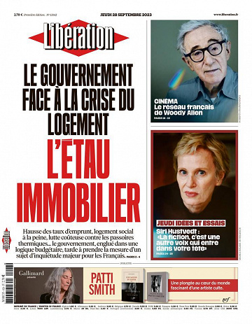 Libération du Jeudi 28 Septembre 2023