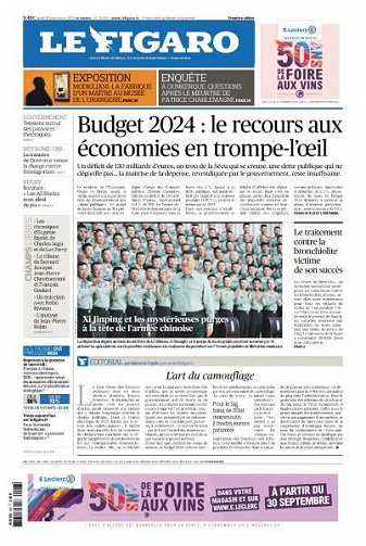 Le Figaro du Jeudi 28 Septembre 2023