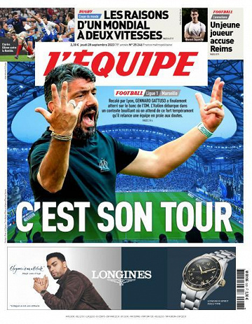 L’equipe du Jeudi 28 Septembre 2023