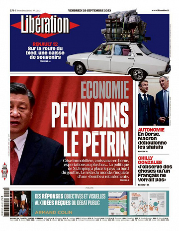 Libération du Vendredi 29 Septembre 2023