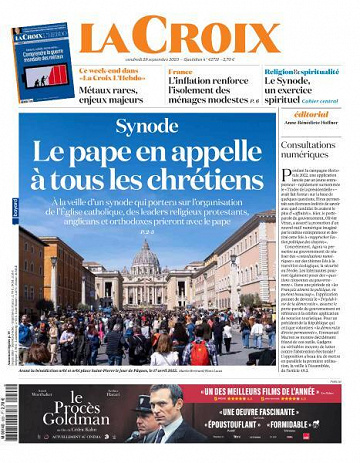 La Croix - 29 Septembre 2023