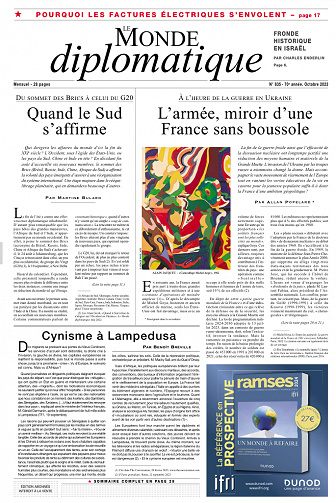 Le Monde Diplomatique N°835 – Octobre 2023