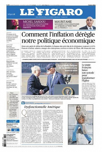 Le Figaro du Samedi 30 Septembre et Dimanche 1er Octobre 2023