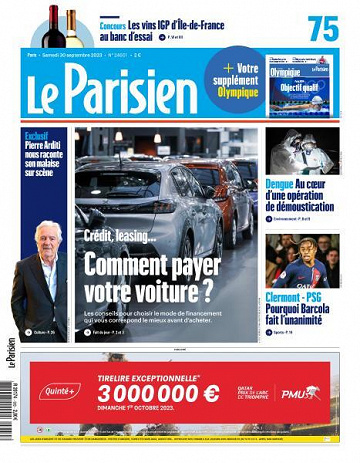 Le Parisien - 30 Septembre 2023